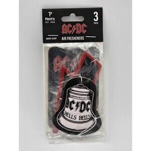 AC/DC Album Logos Air Freshener 3 Pack By Perri's New Car Scent Hells Bells +2